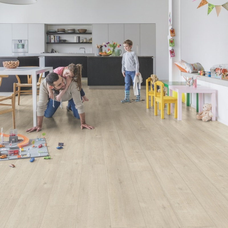 QuickStep Impressive Saw Cut Oak Beige Laminate Flooring